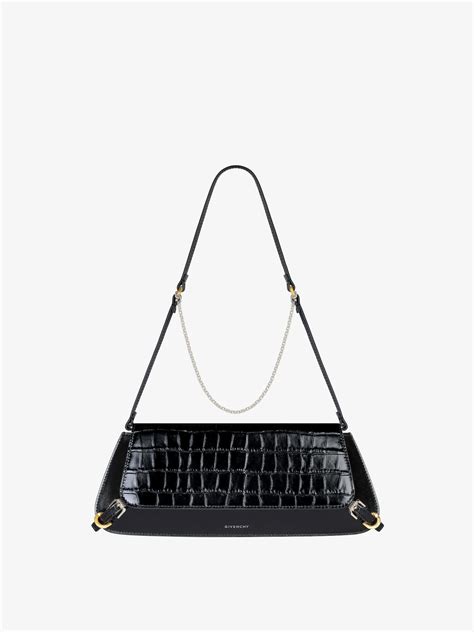 givenchy dorsale crocodile|Medium Voyou tote bag in crocodile effect leather in .